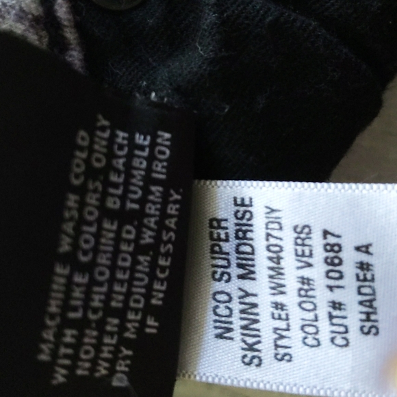 Hudson Nico Super Skinny 24 Midrise City Stars Jeans - Picture 5 of 5